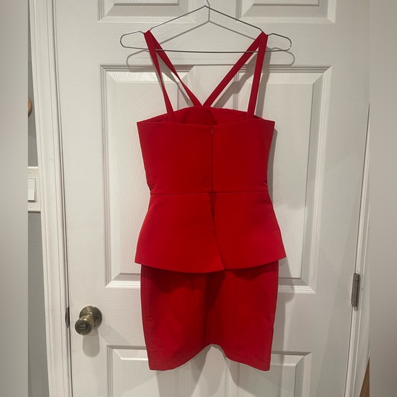 NWT AQ/AQ Red Mini Dress - Picture 2 of 3